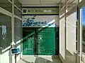 Directorio en la entrada de la UNED