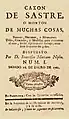 Edición navarra de la publicación periódica madrileña Cajón de sastre del periodista Francisco Mariano Nifo (1762)