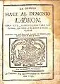 La ocasión hace al demonio ladrón obra de piedad, de 417 páginas, del clérigo navarro Francisco Jiménez de Esparza (1759)