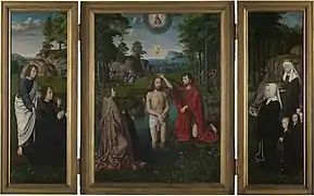 Retablo del Bautismo de Cristo1502-1508,Musée Communal, Brujas