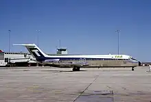 Douglas DC-9 en el aeropuerto internacional Tullamarine de Melbourne (1978)