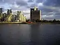 La zona antes de la construcción en septiembre de 2009.