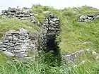 Entrada al castro de la Edad de Hierro conocido como Dun Ringill.