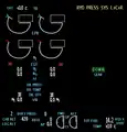 EICAS de un Boeing 777