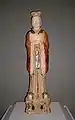 Figurita de una tumba con vidriado sancai, siglos  VII-VIII, dinastía Tang.