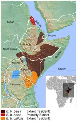 Mapa de distribución acercado.