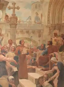 El rey Denis de Portugal administra justicia (1899), Palacio de la Bolsa de Valores
