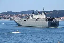 Vista de babor del barco