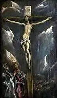 El Greco (Crucifixión con la Virgen y San Juan).