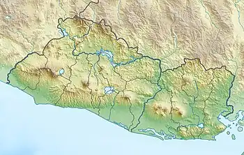 Volcán Chinameca ubicada en El Salvador