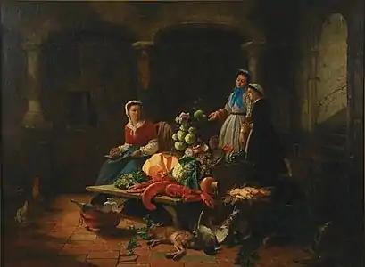 El puesto de caridad,colección privada