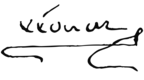 Firma de Leonor I de Navarra