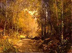 Forest Lane cerca de Schärfling (1890)