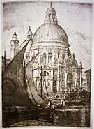 Venezia. Chiesa della Madonna della Salute (1919).