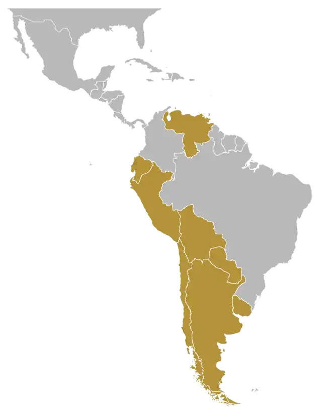 Copa Libertadores 1966 está ubicado en América del Sur