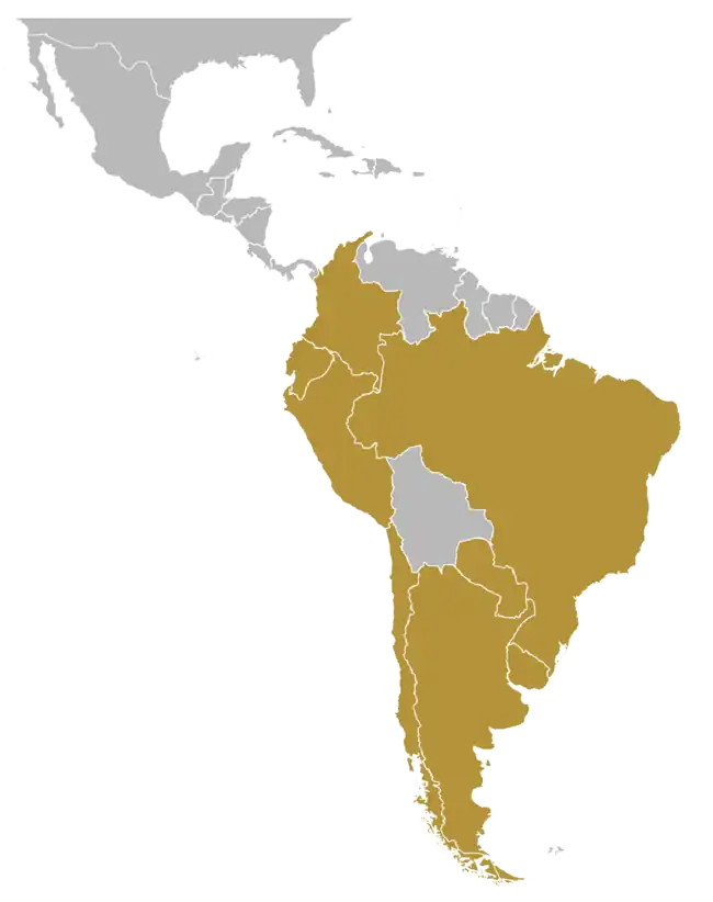 Copa de Campeones de América 1963 está ubicado en América del Sur