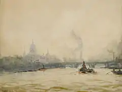 Una vista impresionante de San Pablo desde el río, de Ernest Dade (antes de 1936)