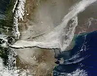 Erupción del Volcán Puyehue,13 de junio de 2011.