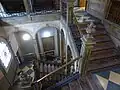Escalera, vista cenital.