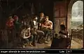 Escena de interior asturiano. 1895. Óleo sobre lienzo pegado a tabla.