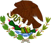 Escudo oficial para uso en banderas 1934 a 1968.
