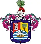 Escudo para Cristóbal Rodríguez como hijodalgo conquistador, poblador y Vecino de la Ciudad de Puerto Viejo según fecha de 30.VII.1538