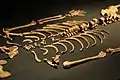 Réplica de restos humanos de hace 9.850 años de antigüedad.