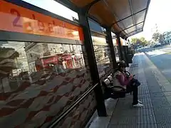 Plataforma mirando hacia Juan B. Justo