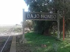 Cartel nomenclador vista al oeste.