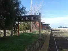 Vista de la estación sentido al este.