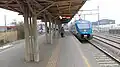Andenes de la estación, vista sur.