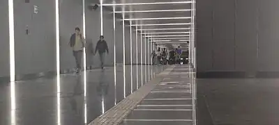 Pasillo hacia Ramón Corona.