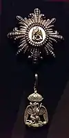 Placa e Insignia de la Orden Imperial del Águila Mexicana