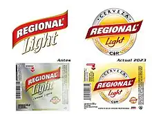 Cambio de imagen cerveza regional light 2021-2023