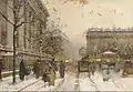 La Madeleine, Paris de Eugène Galien-Laloue, hacia 1910.