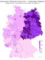 Porcentaje de votos 2019 – Die Linke