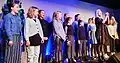 Gréta Salóme junto al Húsavík Oscar Choir en la inauguración del museo.
