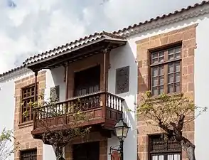 Balcón canario en el Conjunto Histórico Artístico