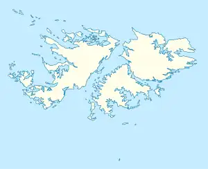 Puerto Argentino/Stanley ubicada en Islas Malvinas
