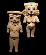 Figuras femeninas de la cultura Chupicuaro (400-100 a.C.) encontradas en Guanajuato