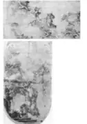 Fig. 3. Bocetos de Colonna para la cúpula. Fuente: Gutiérrez Pastor y Arranz Otero, p. 214; localizados en la Biblioteca del Palacio Real.