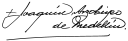 Firma de Joaquín Guillermo García Benítez