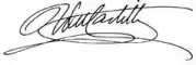 Firma Rodolfo del Castillo y Ruiz. Archivo Senado
