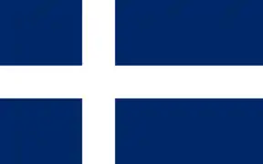 “Hvítbláinn” ("La ") Bandera histórica de carácter no oficial (1897-1915).