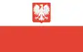 Bandera de Polonia con escudo de armas (1955-1980)
