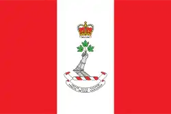Bandera del Royal Military College en la George Stanley se inspiró para crear la bandera actual.