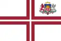 Estandarte presidencial del Saeima.