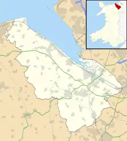 Caerwys ubicada en Flintshire