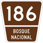 Identificador de la ruta forestal 186