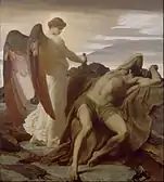 Lord Frederic Leighton - Elías en el desierto